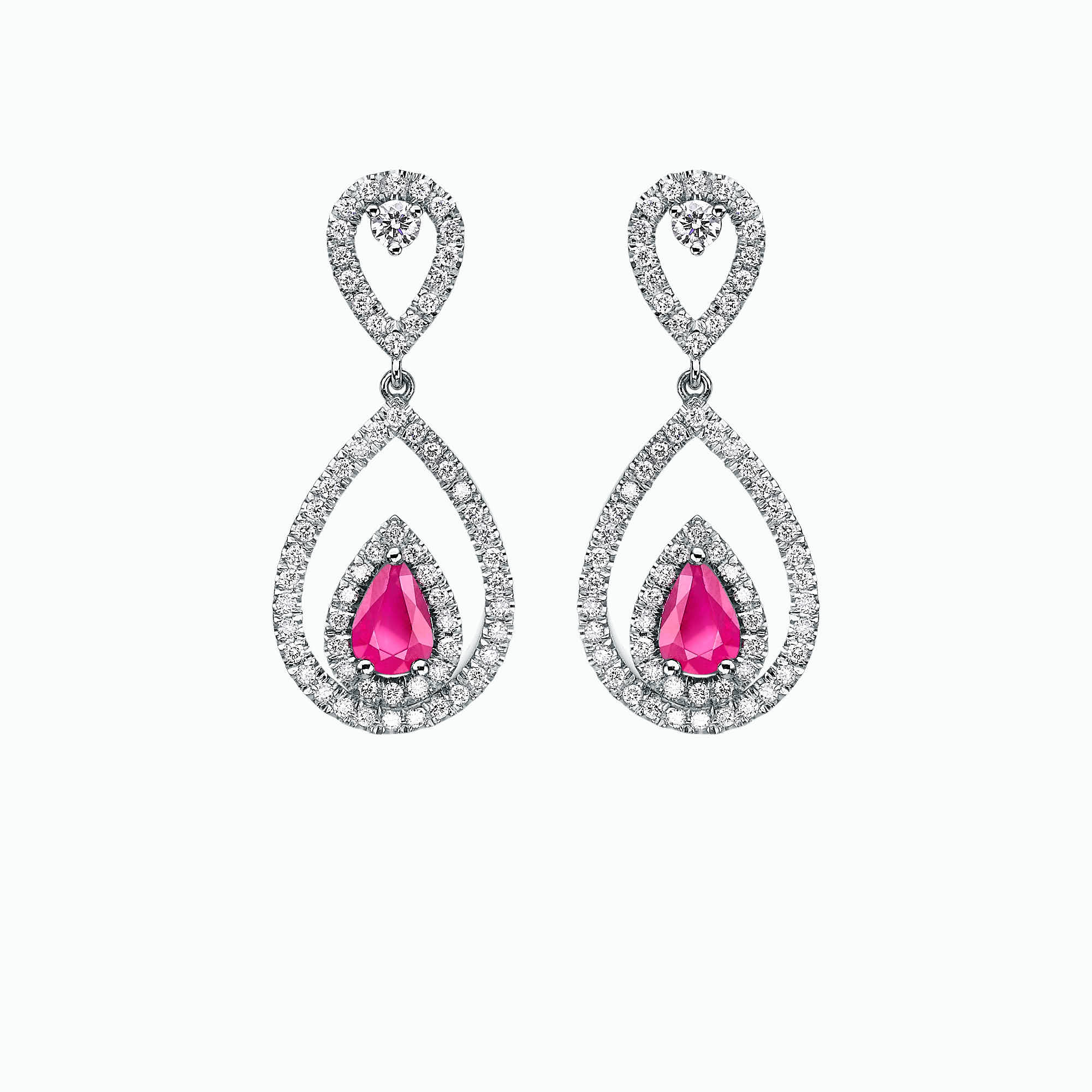 Diamond and Gem Stone Earrings - caprice