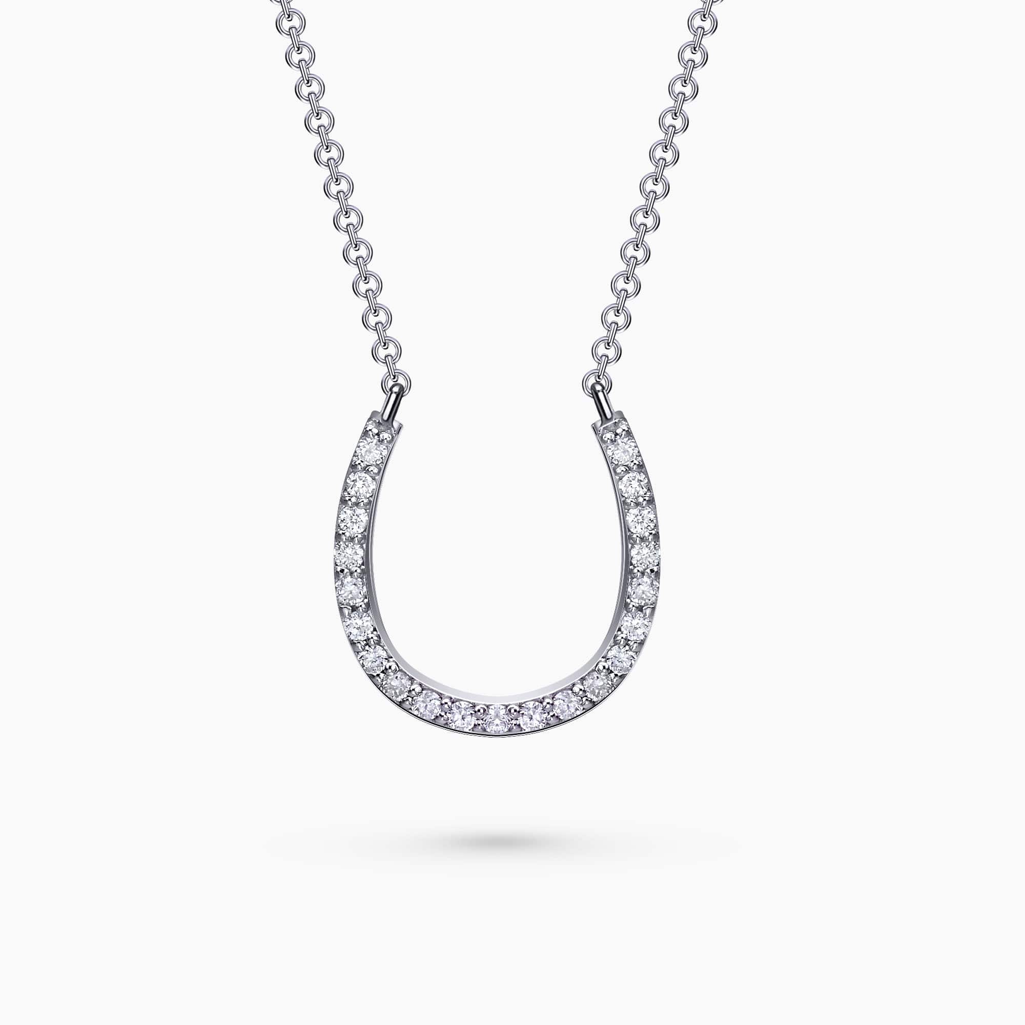 Diamond Horseshoe Necklace caprice