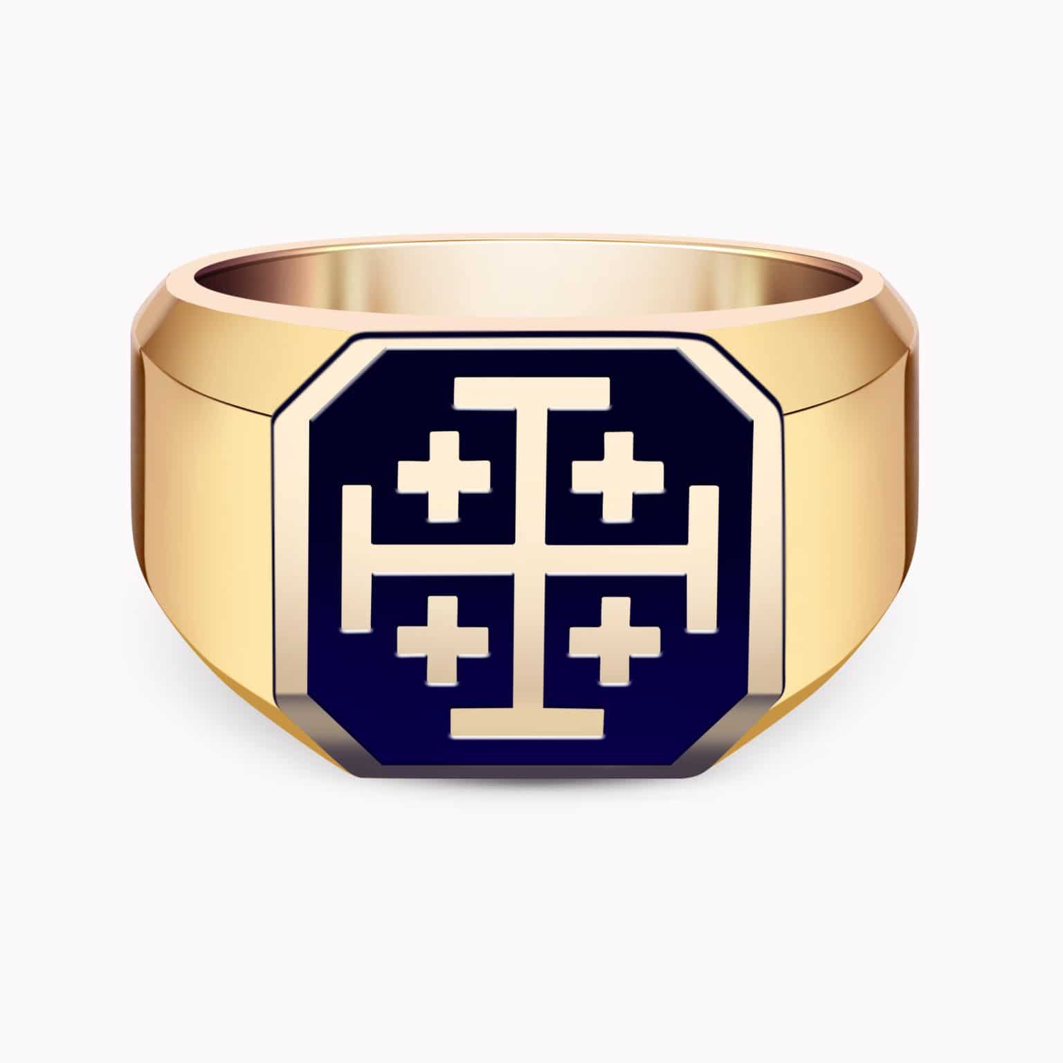 Gold Cross Ring For Men caprice
